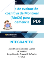 Prueba de Evaluación Cognitiva de Montreal (MoCA)