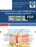 Excipientes en Dermofarmacia