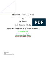 Finnish National Annex TO EN 1990-A2 Basis of Structural Design Annex A2: Application For Bridges (Normative)