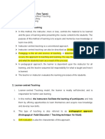 Basic Teaching Models (Two Types)