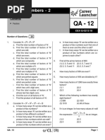 Numbers - 2: Number of Questions: 20