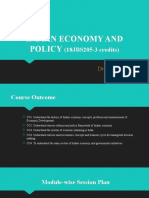 Session 1. INDIAN ECONOMY AND POLICY