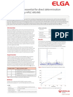 Ultrapure Water Essential For Direct Determination of Bisphenol A by HPLC - MS/MS