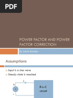 Power Factor and Power Factor Correction: by Ashok Ranade