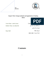 Report Title: Design Methods and Application of Analog Filters