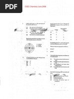 CSEC Chemistry June 2008 P1