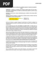 Sesión #11 - 2° Respetemos La Dignidad y Los Derechos de La Persona Humana en Tiempos de Aislamiento Social