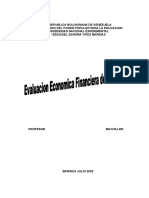 Ensayo Evaluacion Economica Financiera de Los Proyectos