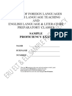 Elt-Ell Proficiency With Answerkey