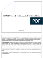 Proyecto de Formacion Inclusiva