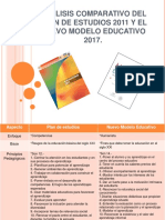 Analisiscomparativodelplandeestudios 2011 y 2017