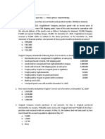 Quiz No. 1 - Finals (Pas 2: Inventories) Multiple Choice: Kindly Write Your Final Answer Beside Each Question Number. Strictly No Erasures