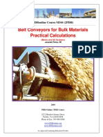 Belt Conveyor Practical Calculations