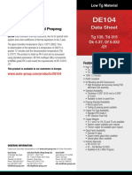 PCB Material DE104 Laminate and Prepreg Datasheet - iMX6 Rex DBB