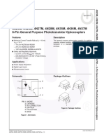 4N25M, 4N26M, 4N27M, 4N28M, 4N35M, 4N36M, 4N37M 6-Pin General Purpose Phototransistor Optocouplers