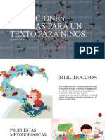 Condiciones Literias para Un Texto para Niños