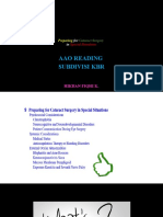 Preparing For Cataract Surgery in Special Situations (Corneal Conditions and Compromised Visualization of The Lens)