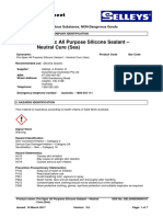 Pro-Spec All Purpose Silicone Sealant - Neutral Cure (Sea) : Safety Data Sheet