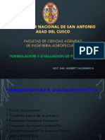 Introducción Al Formulación y Evaluación de Proyectos