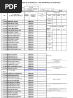 School Form 5 (SF 5) Report On Promotion and Level of Proficiency & Achievement