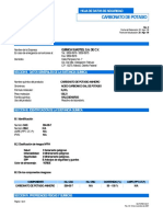 HOJA DE DATOS DE SEGURIDAD Carbonato de Potasio