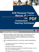 ACE Personal Trainer Manual, 4 Edition: Communication and Teaching Techniques