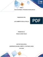 Tarea 3 - RECONOCER LOS TIPOS DE SISTEMAS Y PROCESOS TECNOLOGICOS