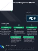 Sales Force Integration at FedEx - Group 2