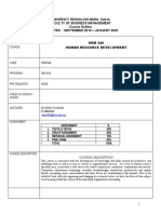 Course Outline HRM549