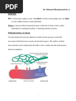 Pathophysiology of Edema