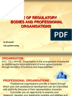 Role of Regulatory Bodies and Professional Organisations: By:-Firoz Qureshi Dept. Psychiatric Nursing