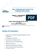 Status, Challenges and Forecast of The Philippines Wind Industry