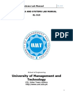 EL-315 Signals - Systems Lab Manual