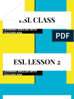 Esl Class: Learning English With Teacher Ana