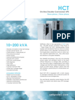 On-Line Double Conversion UPS: Three Phase / Three Phase