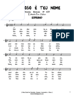 Avulsos Com Partitura Separado 009a S Glorioso e Teu Nome Soprano