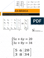 Matrices - Método de Eliminacion de Gauss