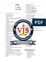 Spoken English: (Classes: 3,4 & 5) Part A - Revision 1. CONVERSATION - Work Sheet. (Drilling)