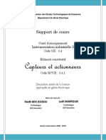 Cours Capteurs Et Actionneurs en Instrumentation PDF