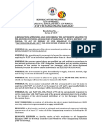 Office of The Sangguniang Barangay: Manila, To Act On Behalf of Our Barangay in Applying For