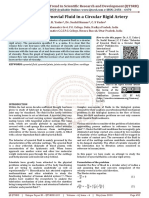 Behavior of Synovial Fluid in A Circular Rigid Artery