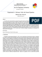 Experiment 4: Galvanic Cells, The Nernst Equation: Chemistry For Engineers Laboratory