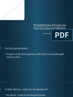 Tendências Atuais Da Psicologia No Brasil