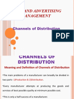 Sales and Advertising Management: Channels of Distribution