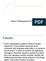 Nature of Management Control System