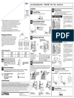 Incandescent / Halogen 120 V Dimmer: English