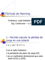 Fórmula de Manning