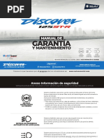 Manual Garantía Moto Discover 125 ST