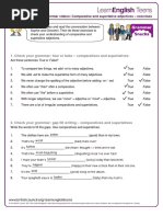 Check Your Grammar: True or False - Comparatives and Superlatives