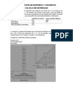 Ejercicios DOSIFICACIÓN DE MORTEROS Y CONCRETOS